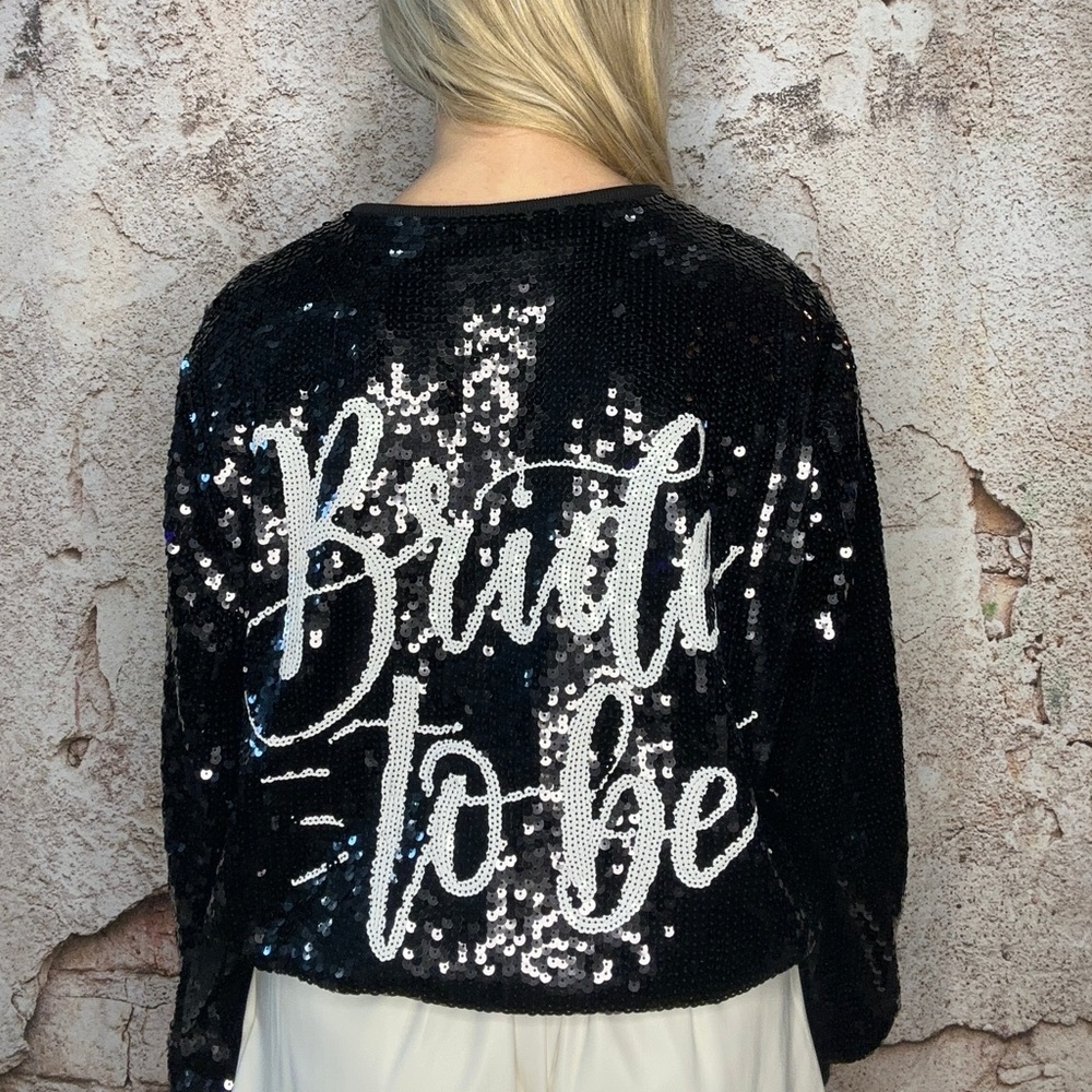 BRIDE SEQUIN BOMBER JACKET NWT